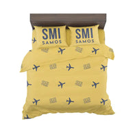 Thumbnail for Samos International Airport (SMI) Bedding Sets & Blankets - Bedding Set - Pattern - Yellow
