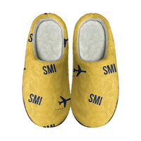 Thumbnail for Samos International Airport (SMI) Slippers & Flip Flops - Slippers - Cotton - Pattern - Yellow