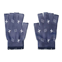 Thumbnail for Simón Bolívar International Airport (SMR) Gloves - Gloves - Cut - Pattern - Navy Blue