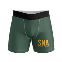Thumbnail for John Wayne Airport, Orange County (SNA) Men Boxers - Code - Dark Green