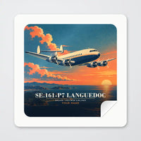 Thumbnail for SNCASE SE.161-P7 Languedoc - 3D + Name - Square Sticker - Peel