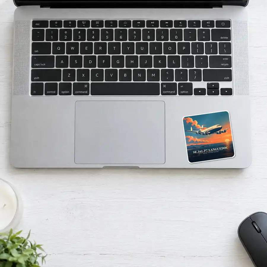 SNCASE SE.161-P7 Languedoc - 3D - Square Sticker - Laptop
