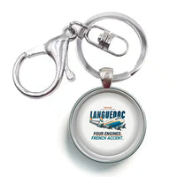 Thumbnail for SNCASE SE.161-P7 Languedoc - Cartoon - Circle Key Chain - White