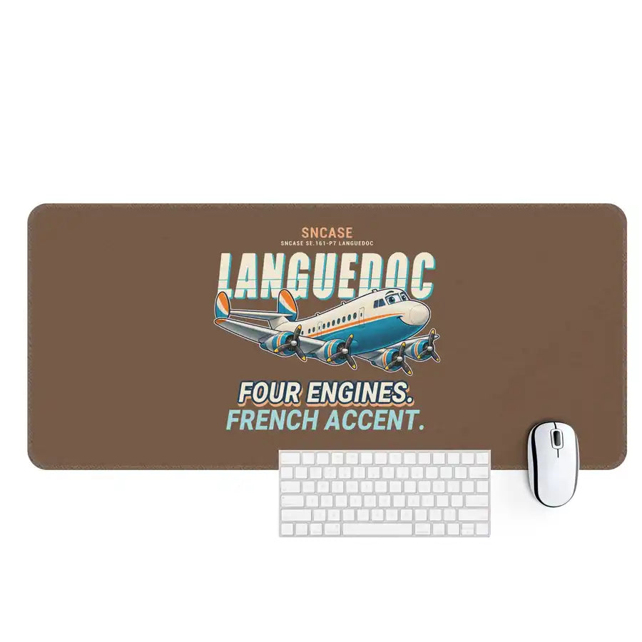 SNCASE SE.161-P7 Languedoc - Cartoon - Desk Mat - Brown