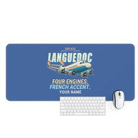 Thumbnail for SNCASE SE.161-P7 Languedoc - Cartoon + Name - Desk Mat - Blue