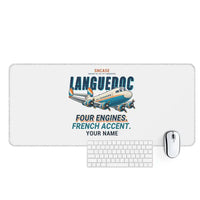 Thumbnail for SNCASE SE.161-P7 Languedoc - Cartoon + Name - Desk Mat - White