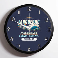Thumbnail for SNCASE SE.161-P7 Languedoc - Cartoon + Name - Framed - Navy Blue