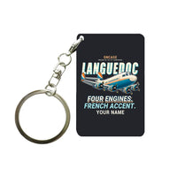 Thumbnail for SNCASE SE.161-P7 Languedoc - Cartoon + Name - Key Chain - Black