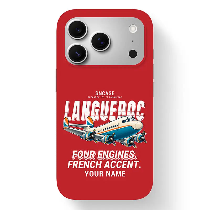 SNCASE SE.161-P7 Languedoc - Cartoon + Name - MagSafe iPhone 17 Pro - Red