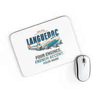 Thumbnail for SNCASE SE.161-P7 Languedoc - Cartoon + Name - Mouse Pad - White