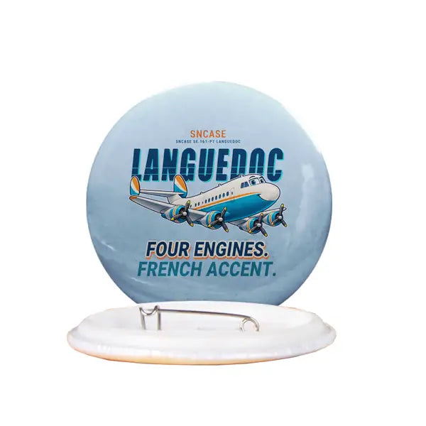 SNCASE SE.161-P7 Languedoc - Cartoon - Pin - Light Blue