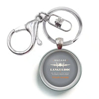 Thumbnail for SNCASE SE.161-P7 Languedoc - Heritage + Name - Circle Key Chain - Gray