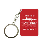 Thumbnail for SNCASE SE.161-P7 Languedoc - Heritage + Name - Key Chain - Red