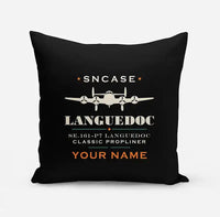 Thumbnail for SNCASE SE.161-P7 Languedoc - Heritage + Name - Pillow - Black