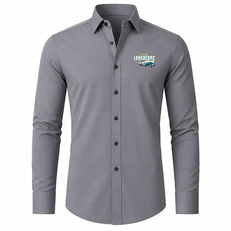 SNCASE SE.161-P7 Languedoc - Long Sleeve Shirt - Cartoon - Gray