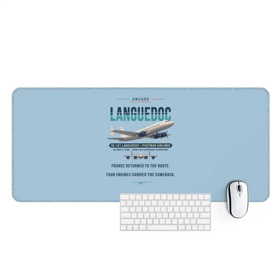 SNCASE SE.161-P7 Languedoc - Original - Desk Mat - Light Blue