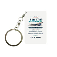 Thumbnail for SNCASE SE.161-P7 Languedoc - Original + Name - Key Chain - White