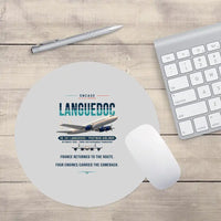 Thumbnail for SNCASE SE.161-P7 Languedoc - Original - Round Mouse Pad - Light Gray