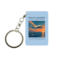 Thumbnail for SNCASE SE.161-P7 Languedoc - Poster - Key Chain - Light Blue