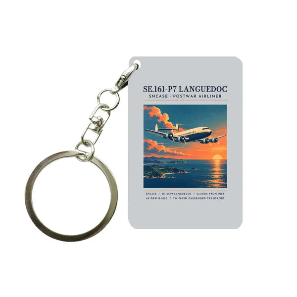 SNCASE SE.161-P7 Languedoc - Poster - Key Chain - Light Gray