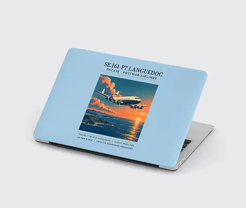 SNCASE SE.161-P7 Languedoc - Poster - MacBook Case - Light Blue