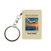 Thumbnail for SNCASE SE.161-P7 Languedoc - Poster + Name - Key Chain - Beige