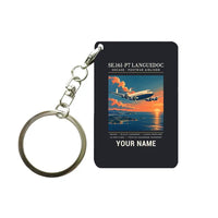 Thumbnail for SNCASE SE.161-P7 Languedoc - Poster + Name - Key Chain - Black