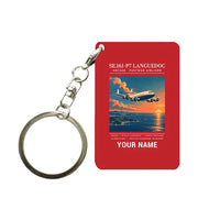 Thumbnail for SNCASE SE.161-P7 Languedoc - Poster + Name - Key Chain - Red