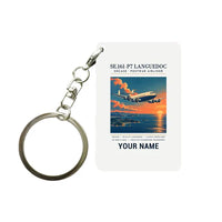 Thumbnail for SNCASE SE.161-P7 Languedoc - Poster + Name - Key Chain - White