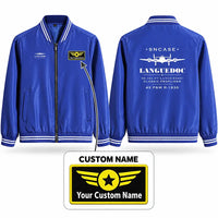 Thumbnail for SNCASE SE.161-P7 Languedoc Stylish Jackets - Baseball Collar - Heritage + Name - Royal Blue