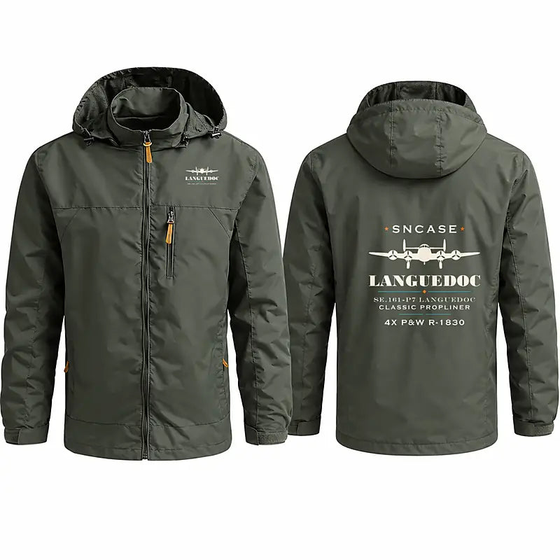 SNCASE SE.161-P7 Languedoc Stylish Jackets - Hooded Windbreaker - Heritage - Olive Green