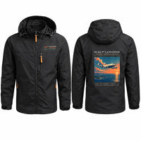 Thumbnail for SNCASE SE.161-P7 Languedoc Stylish Jackets - Hooded Windbreaker - Poster - Black