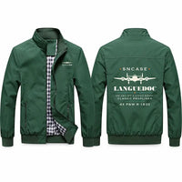 Thumbnail for SNCASE SE.161-P7 Languedoc Stylish Jackets - Stand Collar - Heritage - Green