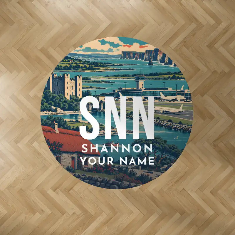 Shannon Airport (SNN) Carpets - Carpet Round - Scene + Name