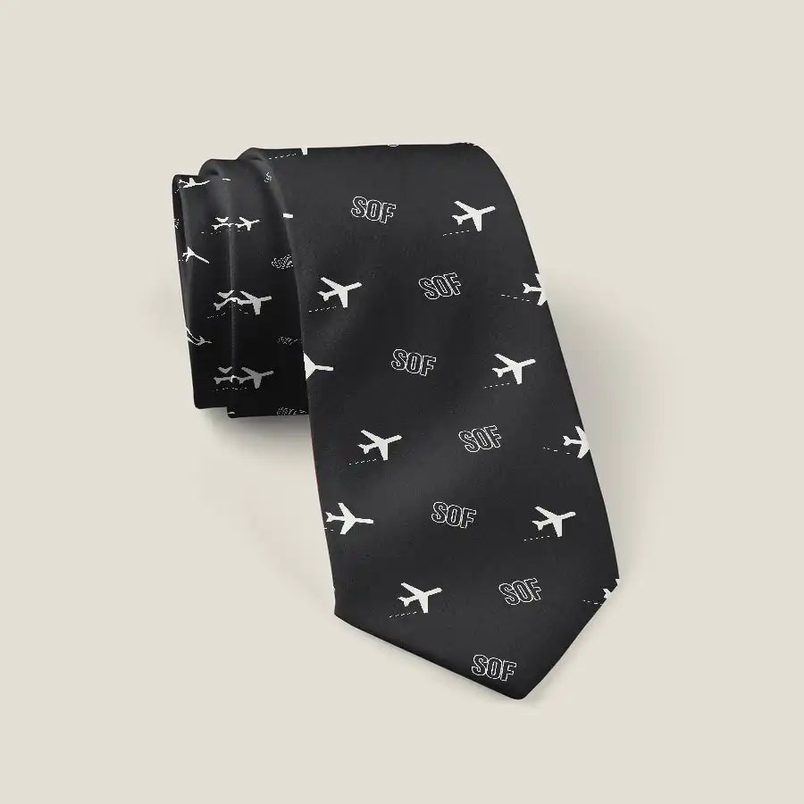 Vasil Levski Airport – Sofia (SOF) Ties - Tie - Pattern - Black