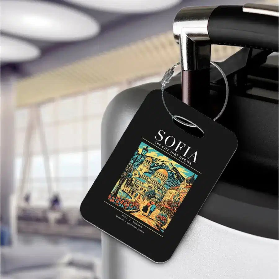 SOFIA - Poster - Luggage Tag - Black