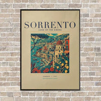 Thumbnail for SORRENTO - Poster - Canvas Framed - Beige