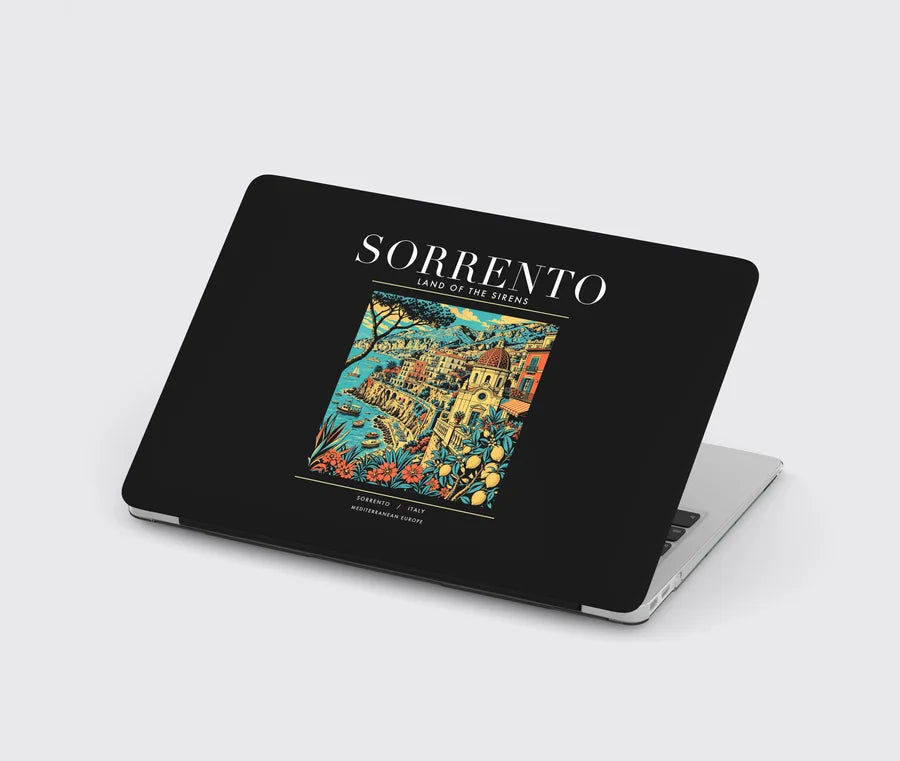 SORRENTO - Poster - MacBook Case - Black