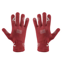 Thumbnail for Southampton Airport (SOU) Gloves - Gloves - Full - Pattern - Red