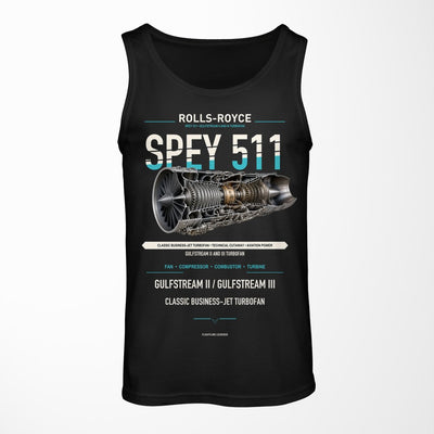 SPEY 511 design on black tank top
