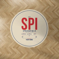 Thumbnail for Springfield Abraham Lincoln Capital Airport (SPI) Carpets - Carpet Round - ID Tag + Name - Beige