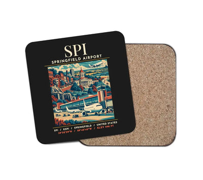 SPI - Poster - Coaster - Black