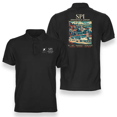 SPI - Poster - Double-Side Polo - Black