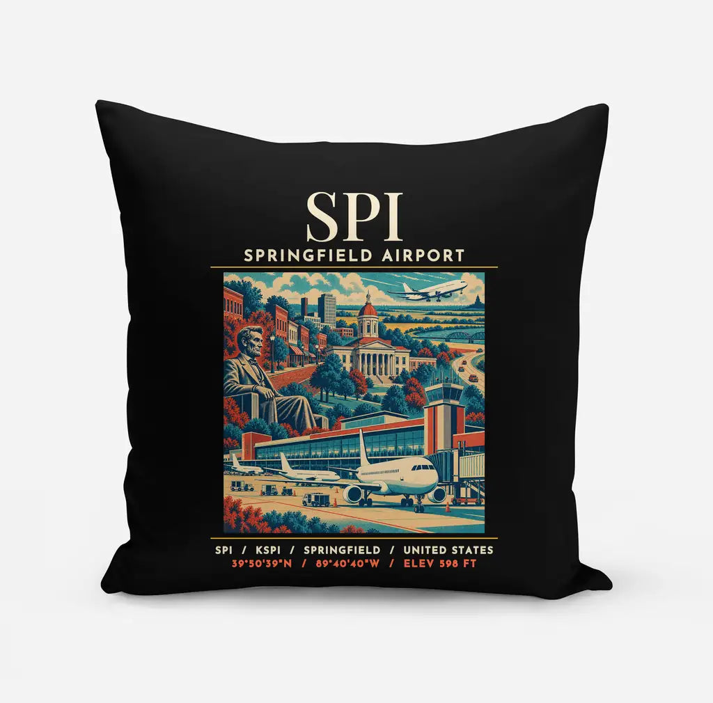 SPI - Poster - Pillow - Black