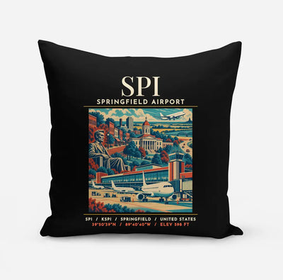 SPI - Poster - Pillow - Black