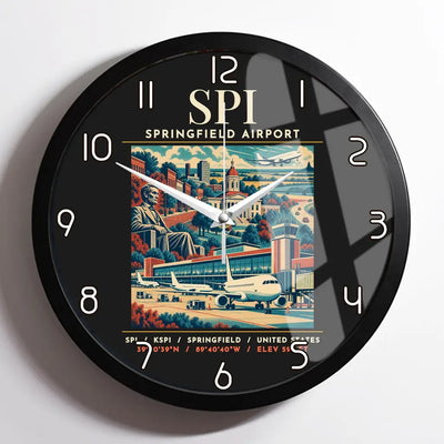SPI - Poster - Wall Clock Framed - Black