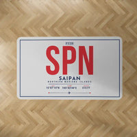Thumbnail for Francisco C. Ada Saipan International Airport (SPN) Carpets - Carpet Rectangle - ID Tag - Light Gray