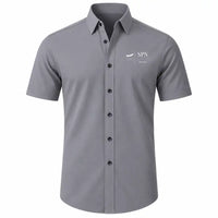 Thumbnail for Francisco C. Ada Saipan International Airport (SPN) Shirts - Short Sleeve Shirt - Front - Gray