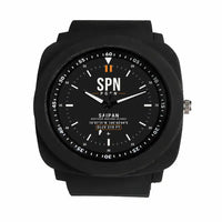 Thumbnail for Francisco C. Ada Saipan International Airport (SPN) Aviator Watches - Classic - Black - Rubber Strap - Black