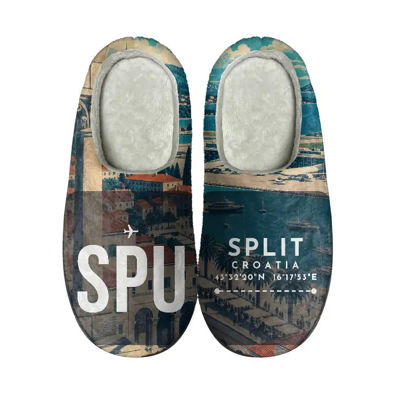 Split Airport (SPU) Slippers & Flip Flops - Slippers - Cotton - Scene - Different